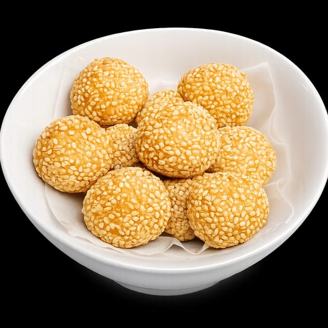 Red Bean Buchi (Sesame Balls).