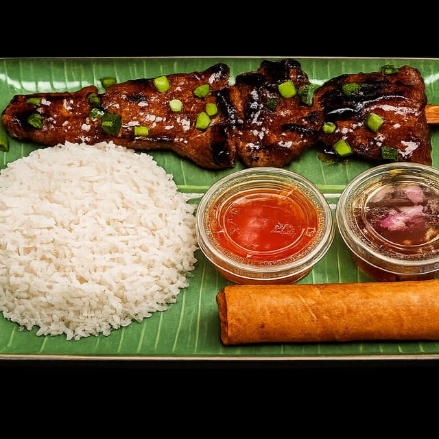 P1 - Kids Meal (Pork Bbq, Rice, Lumpia).