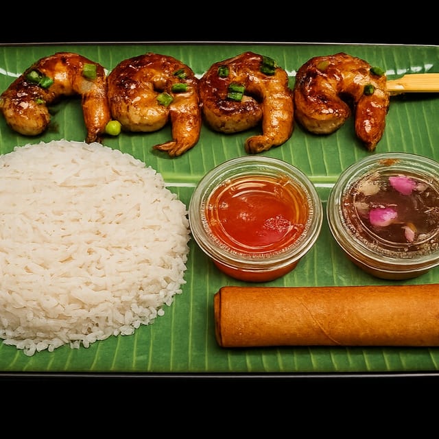 S1 - Kids Meal (Shrimp Bbq, Rice, Lumpia).