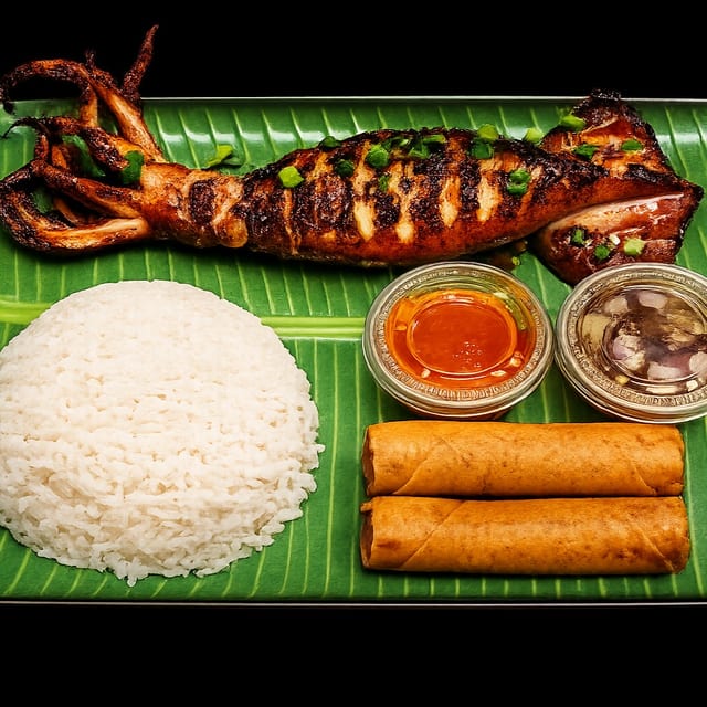 Grilled Stuffed Squid Combo.
