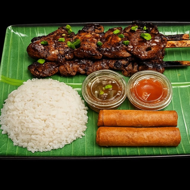 Pork Bbq Combo (3 Pork Skewers).