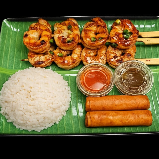 Shrimp Bbq Combo (3 Shrimp Skewers).