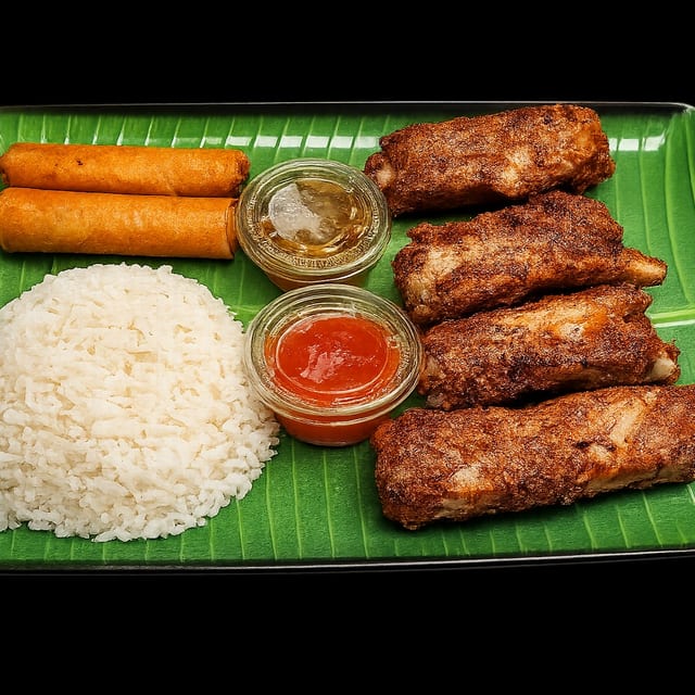 Fried Pork Ribs Combo.