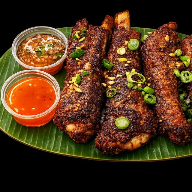 Fried Pork Ribs (4 Pieces).