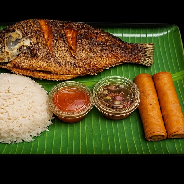 Fried Tilapia Combo.