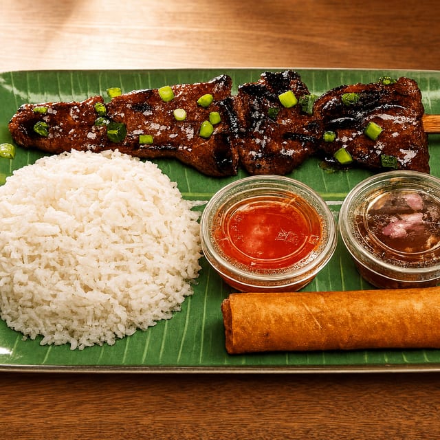 P1 - Kids Meal (Pork Bbq, Rice, Lumpia).