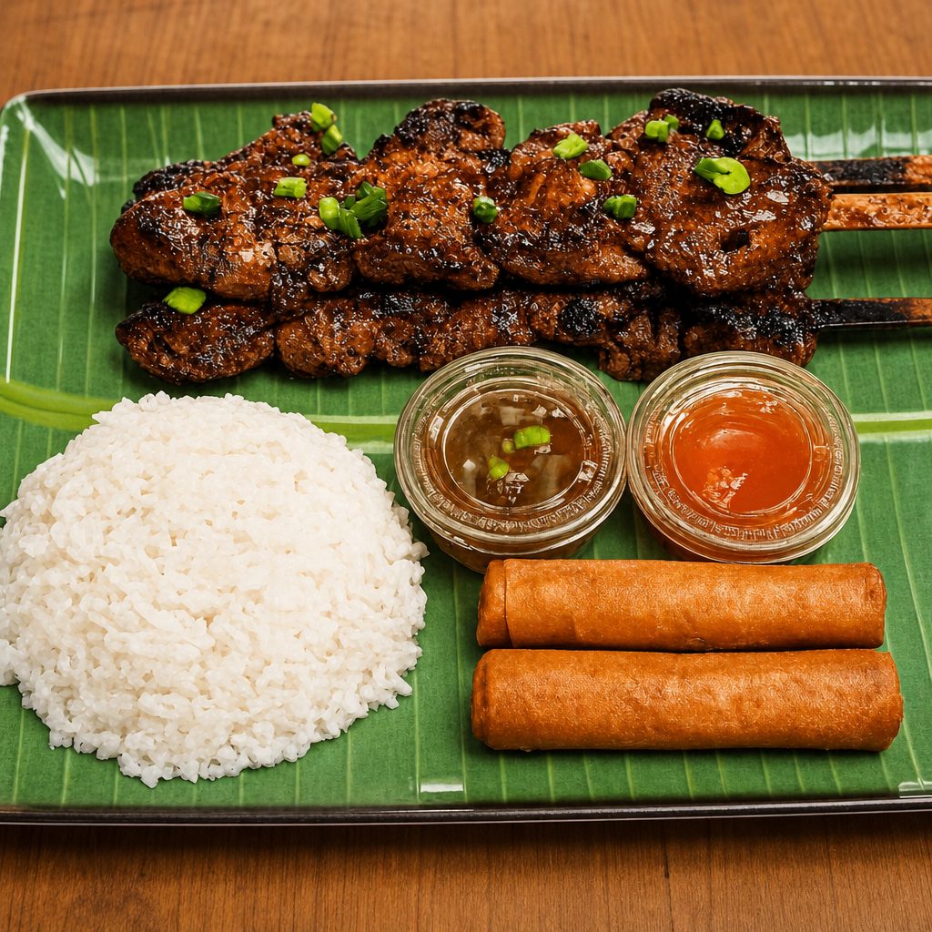Pork Bbq Combo (3 Pork Skewers).