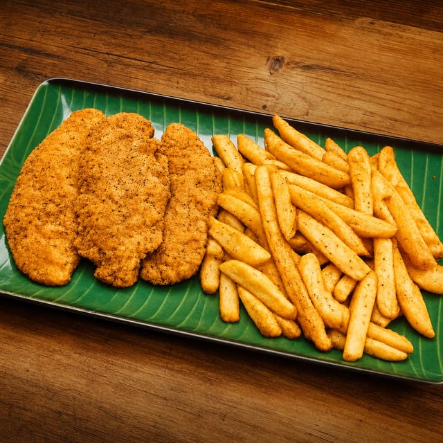 Kids Chicken Tenders and Fries.