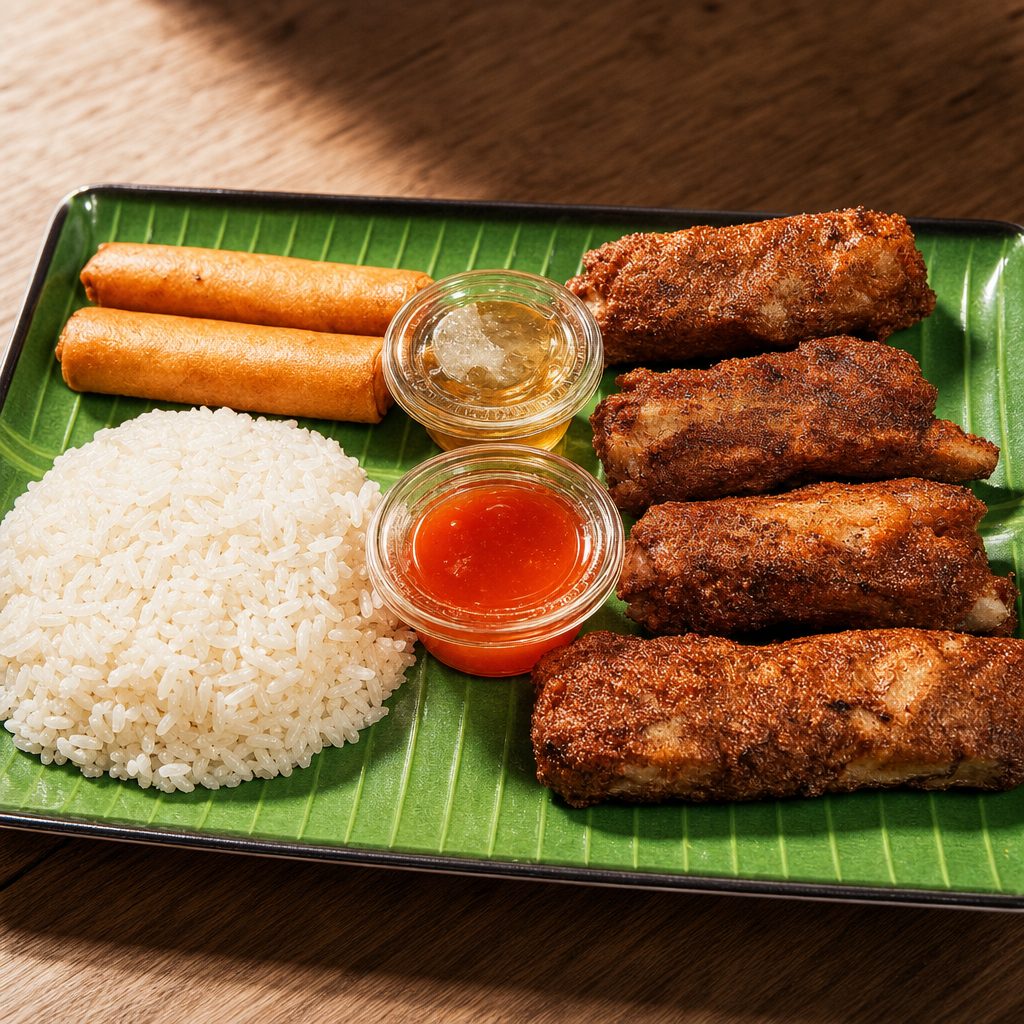 Fried Pork Ribs Combo.