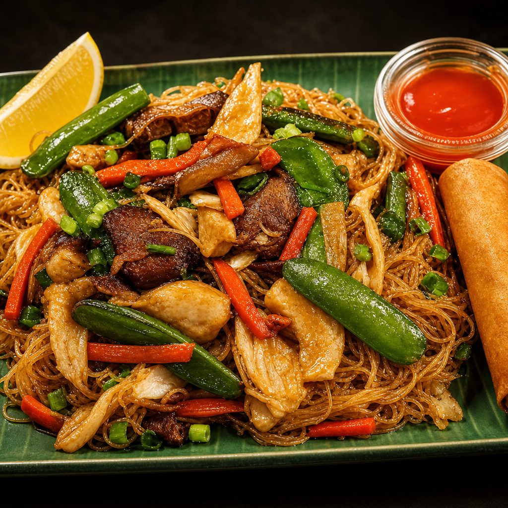Kids Meal - Pancit Bihon With 1 Lumpia.