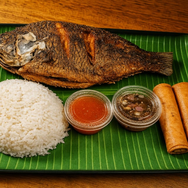 Fried Tilapia Combo.